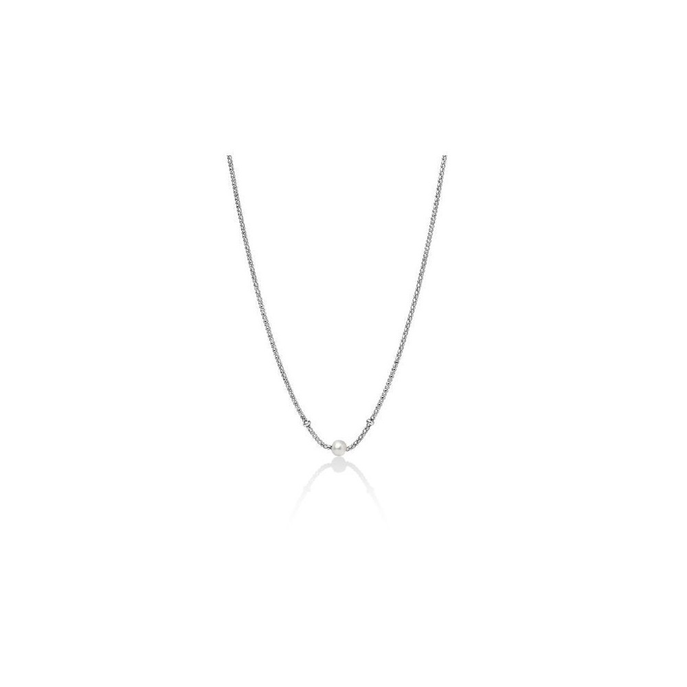 Collana Donna Miluna PCL5797 in argento 925 rodiato con perla bianca coltivata 7,5-8 mm collezione Miss Italia [18746f62]