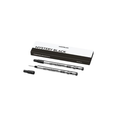 2 REFILL (M) PER ROLLER LEGRAND BROAD MYSTERY BLACK (NERO) MONTBLANC 128225 [cffe544d]