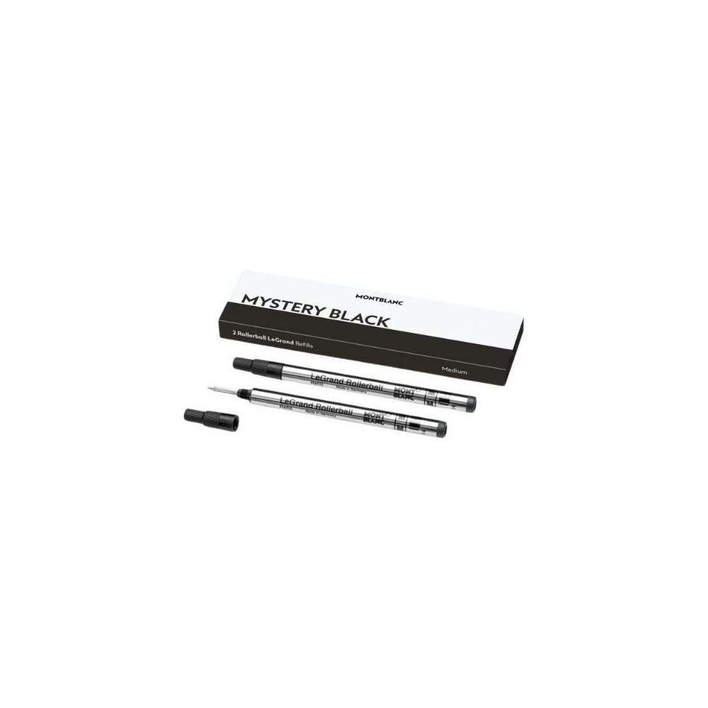 2 REFILL (M) PER ROLLER LEGRAND BROAD MYSTERY BLACK (NERO) MONTBLANC 128225 [cffe544d]