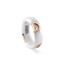 Anello Damiani D.Icon Bianco Fascia piccola [4804d797]