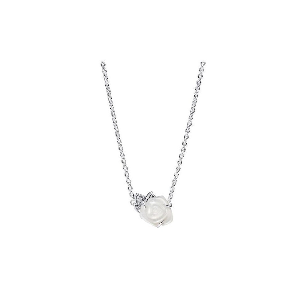 Collana Rosa Bianca Pandora 393206C01-45 [00e92144]