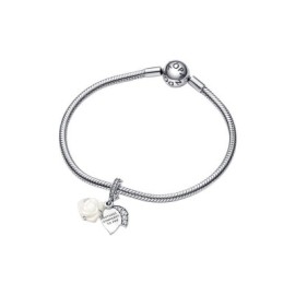 Charm Pendente Rosa Bianca Pandora 793200C01 [e7a06697]