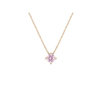 Collana Punto Luce Silver Rainbow Argento Rosa Cubic Zirconia Stroili [93dc131c]