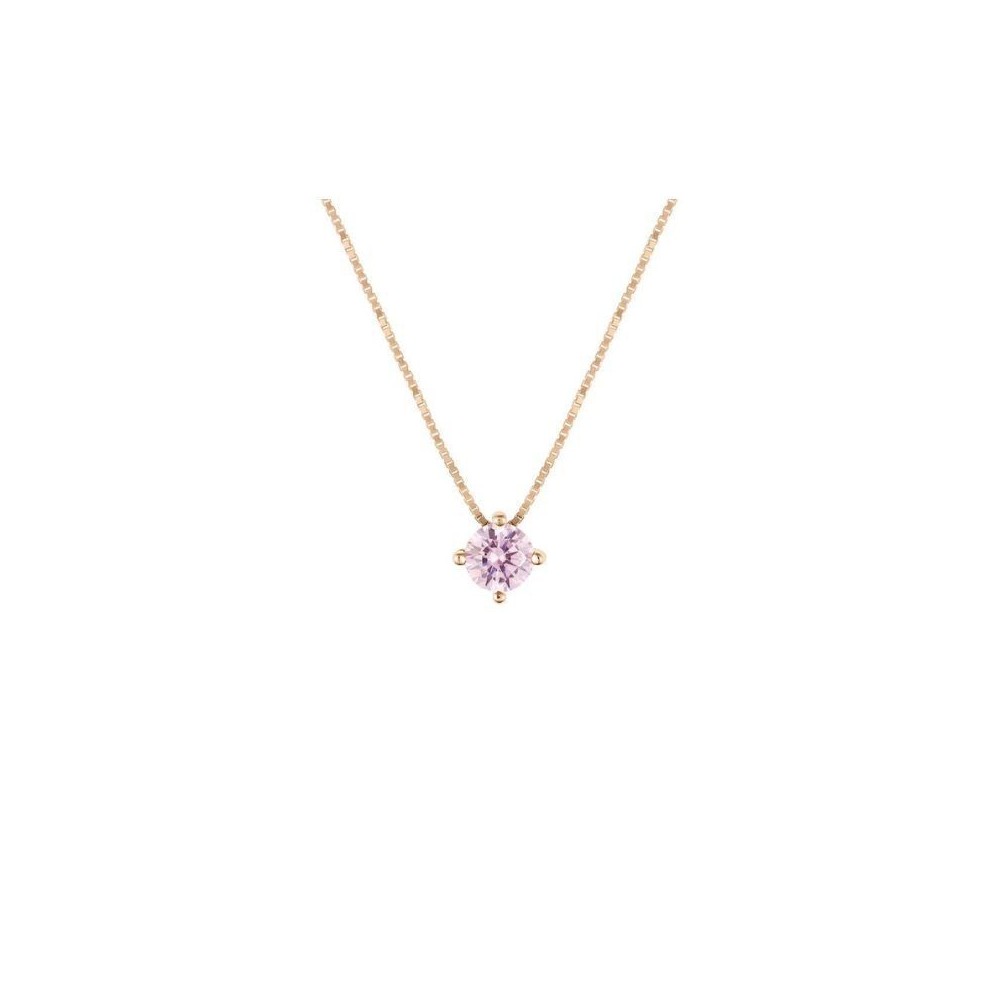 Collana Punto Luce Silver Rainbow Argento Rosa Cubic Zirconia Stroili [93dc131c]