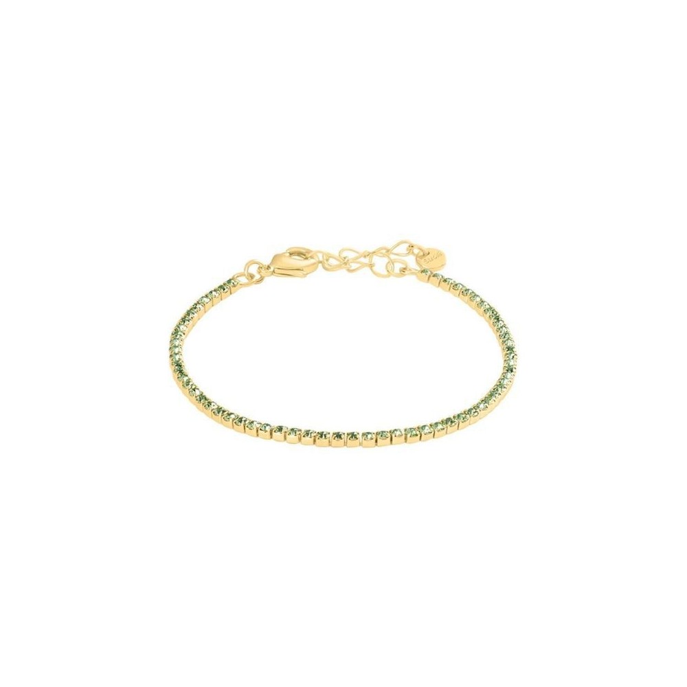 Bracciale Tennis Romantic Shine Metallo Dorato Cristallo Stroili [6026996f]
