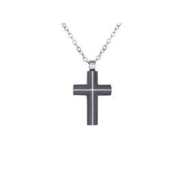 Collana Man Code Acciaio Bicolore Bianco - Nero [ae0c1391]