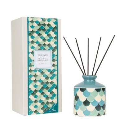 Reed diffuser ceramic 400ml green tea & bergamot [0dab4ad5]