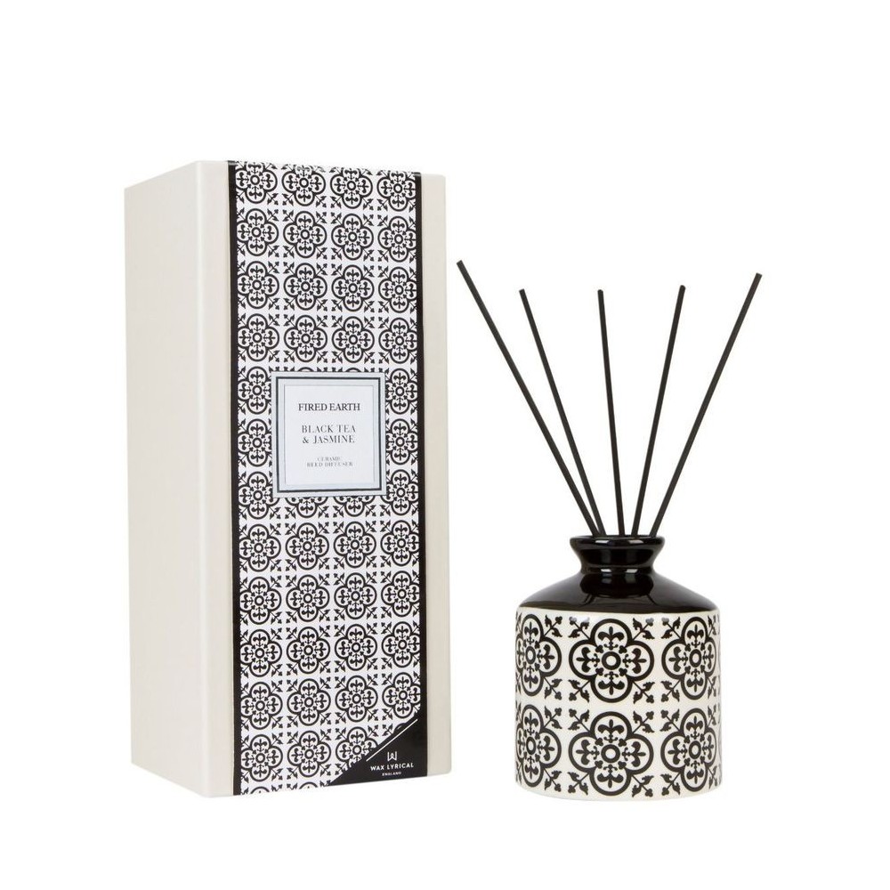 Reed diffuser ceramic 400ml Black tea & Jasmine [e3dfbde7]