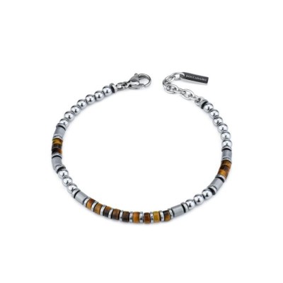 Bracciale uomo con occhio di tigre ed ematite Boccadamo ABR686M [0ec62902]