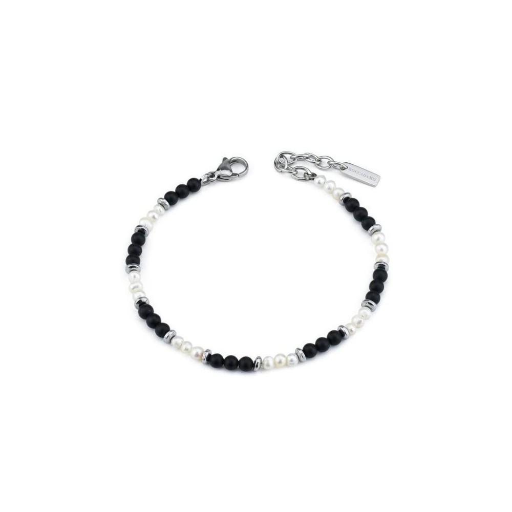 Bracciale uomo con onice e perle Boccadamo ABR682N [d1e5f26e]