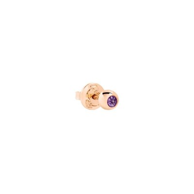 Orecchino Stud Bollicine Oro Rosa e Ametista Dodo dhc4001-bolli-iy09r [da04878c]