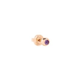 Orecchino Stud Bollicine Oro Rosa e Ametista Dodo dhc4001-bolli-iy09r [da04878c]