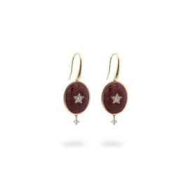 Orecchini Oval Choco Rue Des Mille ORZ-025 M3 M AU [d22e17ab]