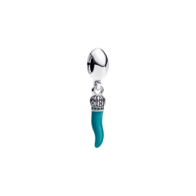 Charm Pendente Cornino Portafortuna Turchese Pandora 791361C02 [e3c63341]