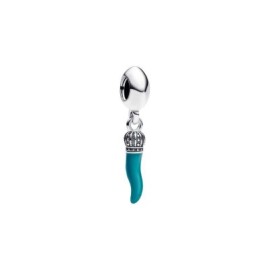 Charm Pendente Cornino Portafortuna Turchese Pandora 791361C02 [e3c63341]