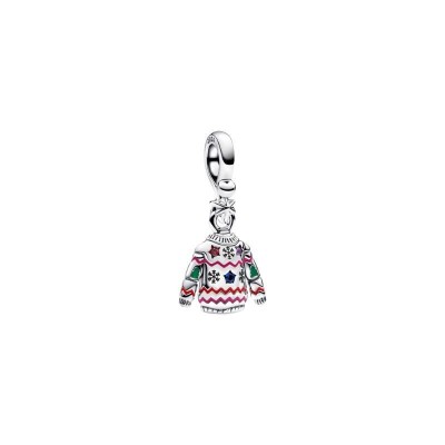 Charm Pendente Maglione di Natale Pandora 793596C01 [d3f0869c]