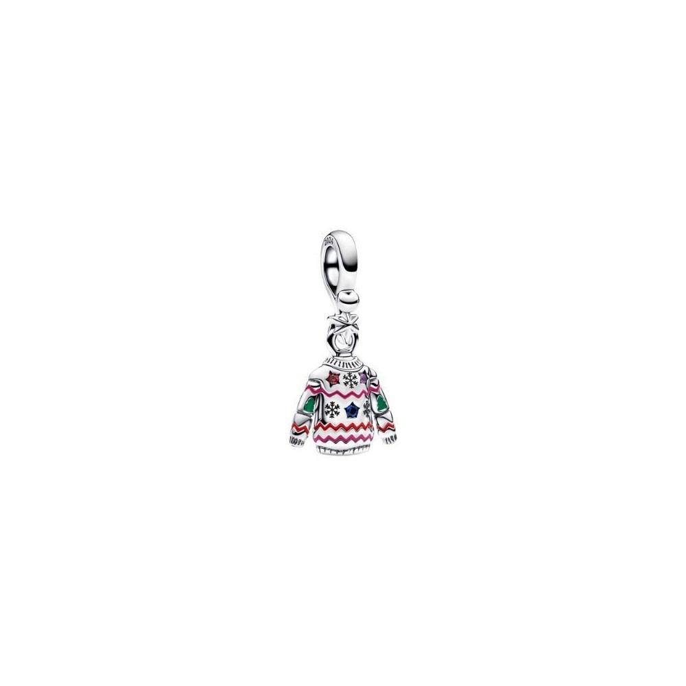 Charm Pendente Maglione di Natale Pandora 793596C01 [d3f0869c]