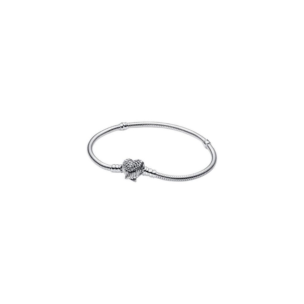 Bracciale con Chiusura a Cuore e Ali d'Angelo Pandora 593680C01 [8a694586]