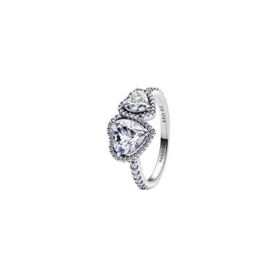 Anello Doppi Cuori Luminosi Pandora 193659C01 [94d66415]