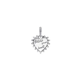 Charm Pendente Cuore Rosso con Freccia Grievole Pandora  793667C01 [37ac1b1d]