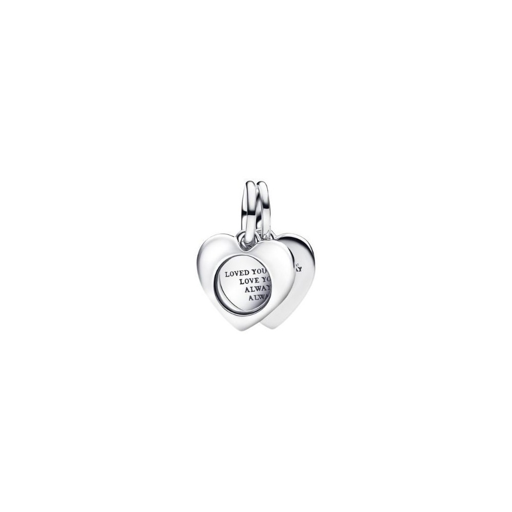 Charm Pendente Cuore con Lente di Ingrandimento da incidere Pandora 793671C00 [d0eb057f]