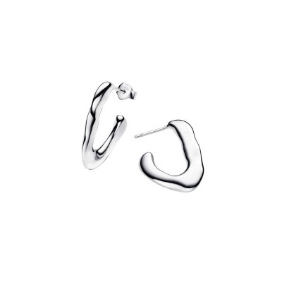 Orecchini Cerchi a V Aperti Linea Sinuosa Pandora 293290C00 [4380d8bb]