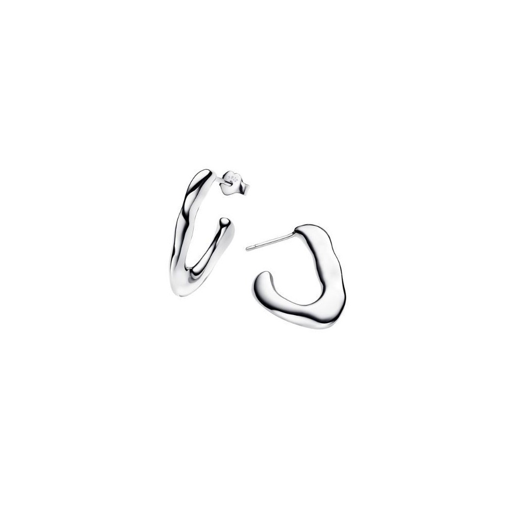 Orecchini Cerchi a V Aperti Linea Sinuosa Pandora 293290C00 [4380d8bb]