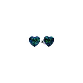 Orecchini Cuori Opali Verdi e Blu Pandora 293356C01 [f8ac18ba]