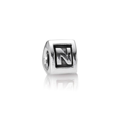 Charm Pandora Lettera N  Donna Uomo Argento [d6b8603d]