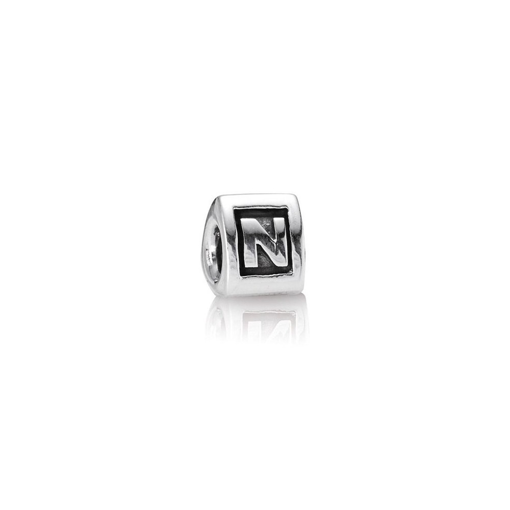 Charm Pandora Lettera N  Donna Uomo Argento [d6b8603d]