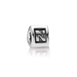 Charm Pandora Lettera N  Donna Uomo Argento [d6b8603d]