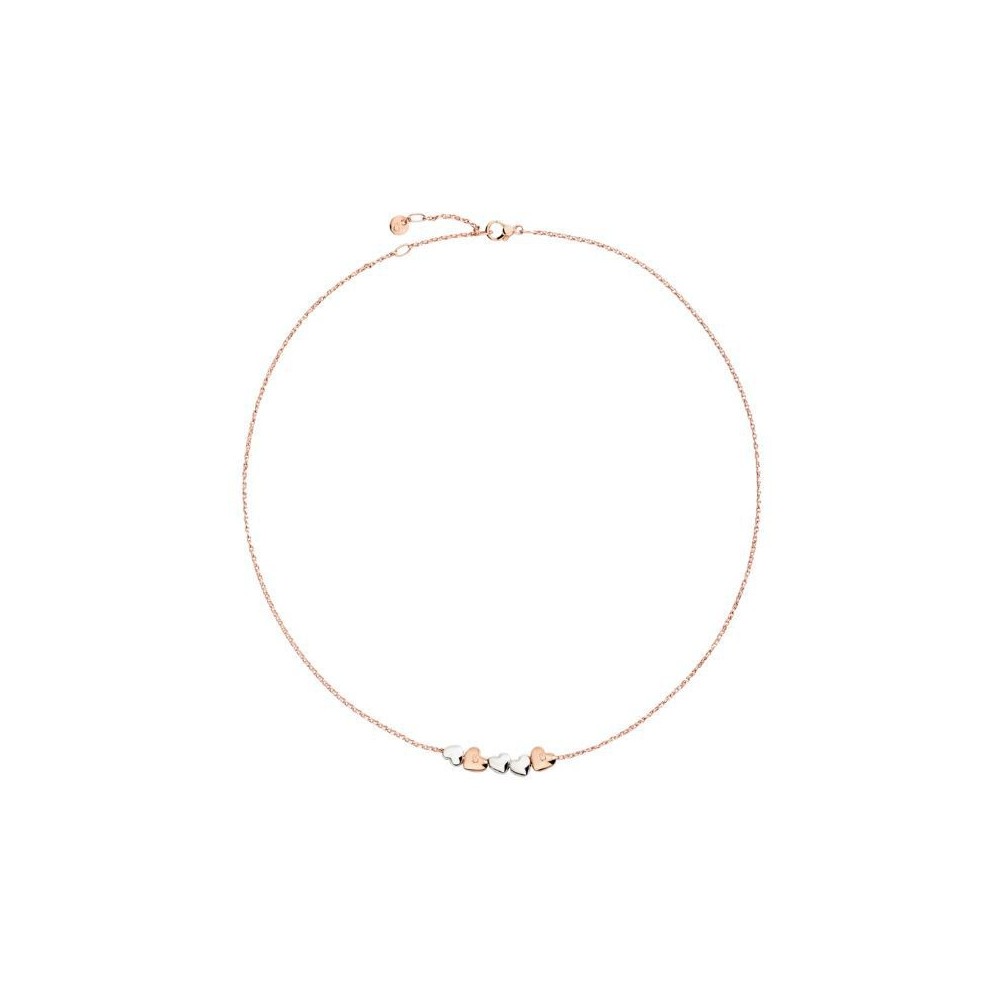 Collana cuore oro rosa e argento [2499592e]