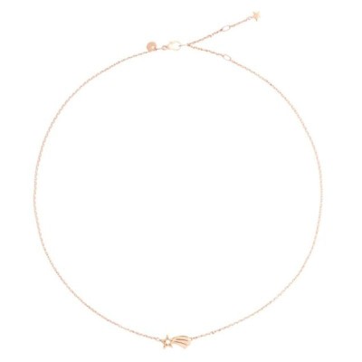 Collana Stella Cometa Oro Rosa 9K & Diamante Dodo [1558d3a1]