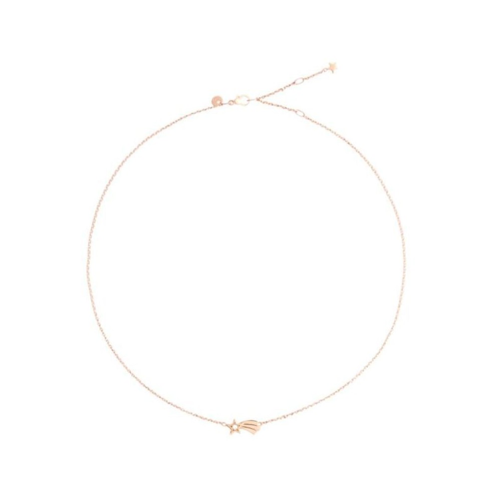 Collana Stella Cometa Oro Rosa 9K & Diamante Dodo [1558d3a1]
