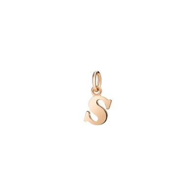 Ciondolo lettera S oro rosa Dodo [208864f2]