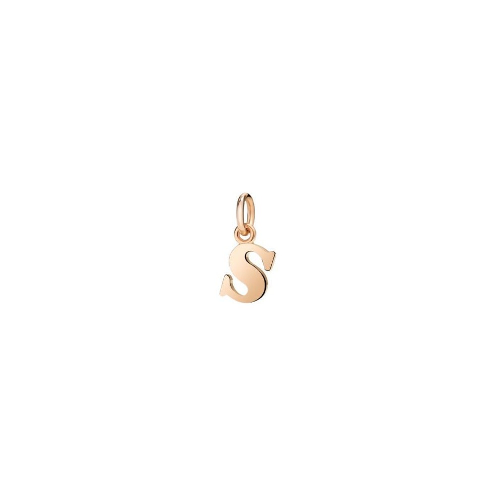 Ciondolo lettera S oro rosa Dodo [208864f2]
