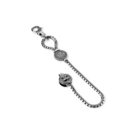 Bracciale Portachiavi con Moneta e maschera Arcimboldo [b850eb1c]