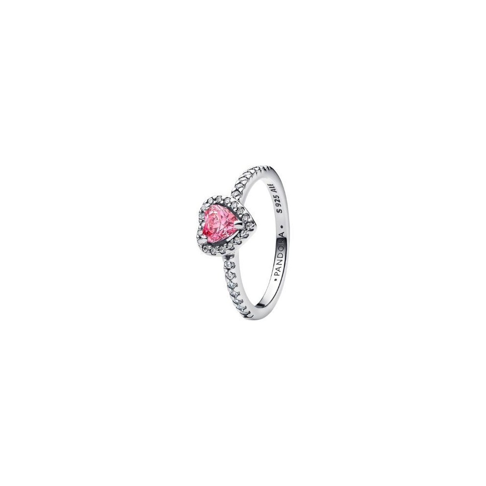 Anello Cuore in Rilievo Rosa Pandora 198421c03 [f8fc8764]