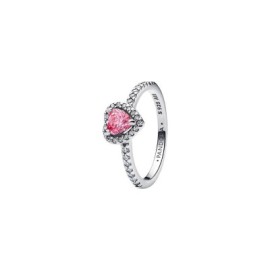 Anello Cuore in Rilievo Rosa Pandora 198421c03 [f8fc8764]