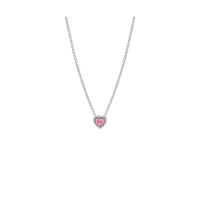 Collana Cuore Rilievo Rosa Pandora 398425C02-45 [53d488bf]