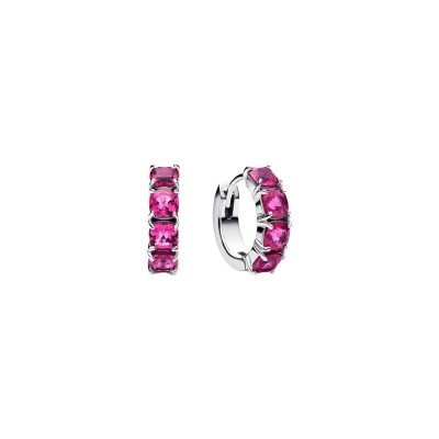 Orecchini cerchi Cristalli Rosa Pandora 293851C01 [4fe722ca]