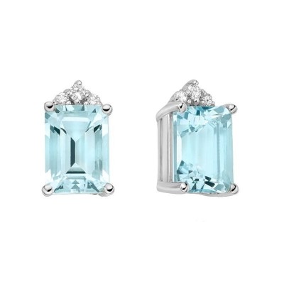 Orecchini Acquamarina e Diamanti Miluna [dc601930]