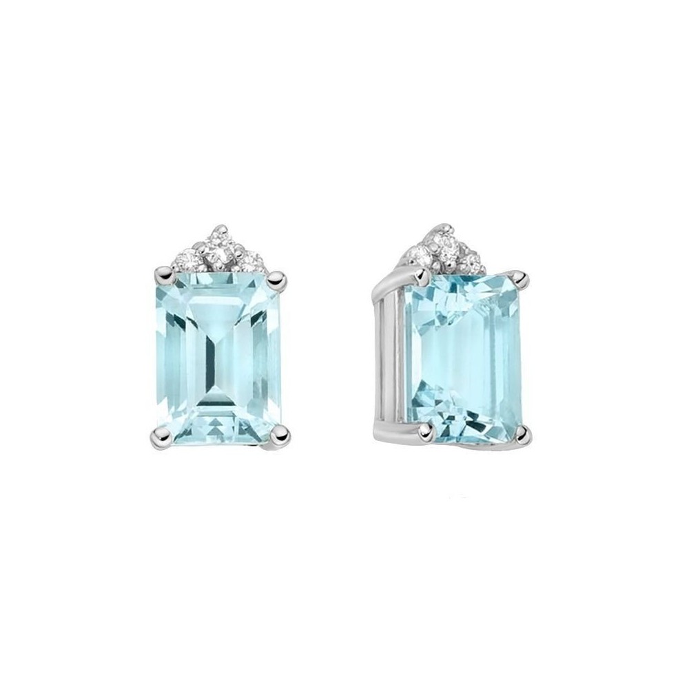 Orecchini Acquamarina e Diamanti Miluna [dc601930]