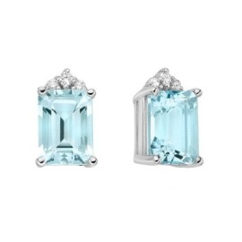 Orecchini Acquamarina e Diamanti Miluna [dc601930]
