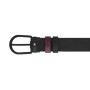 Cintura reversibile 30 mm in pelle cassis/nera con fibbia a ferro di cavallo Montblanc [871b3f2a]