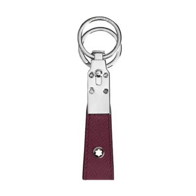 Portachiavi in pelle da uomo Montblanc color rosso cassis [df6c254b]