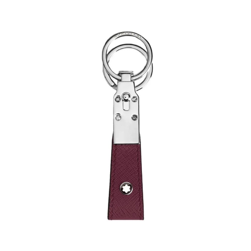 Portachiavi in pelle da uomo Montblanc color rosso cassis [df6c254b]