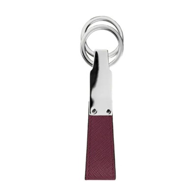 Portachiavi in pelle da uomo Montblanc color rosso cassis [064a6646]