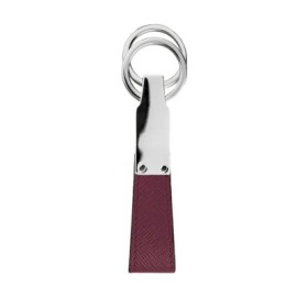 Portachiavi in pelle da uomo Montblanc color rosso cassis [064a6646]
