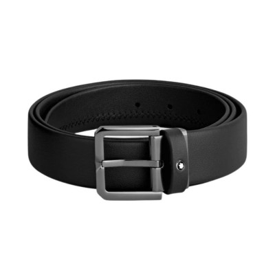 Cintura in pelle nera da 35 mm Montblanc [03c20a2e]